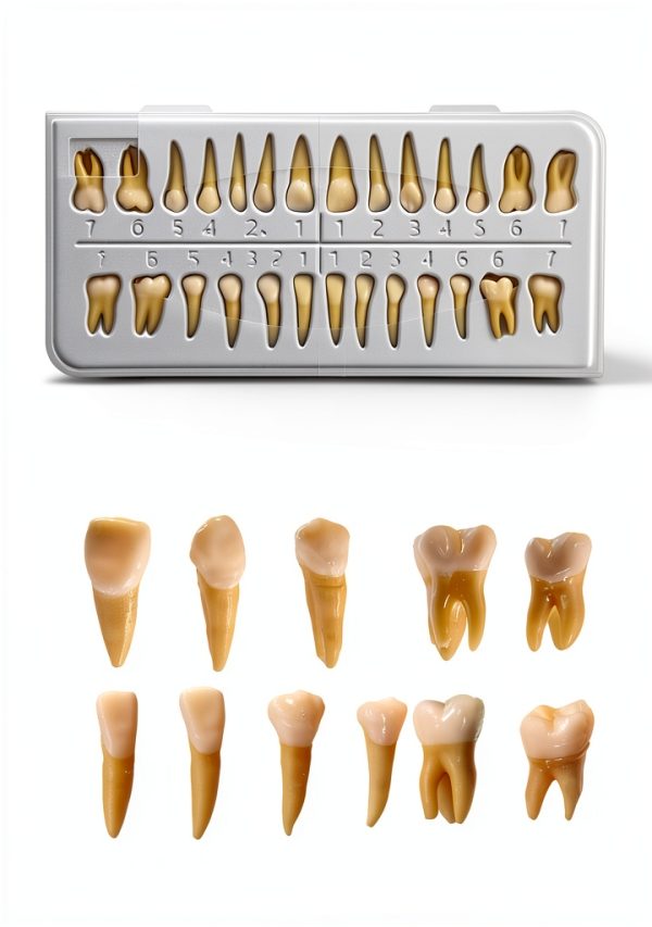 Aiocoid Dental Model 28‑Piece 1:1 Scale Resin Dual‑Color Kit-2