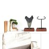Megalodon Tooth Display Stand Chunful Metal Wood Model MZ 5912-4