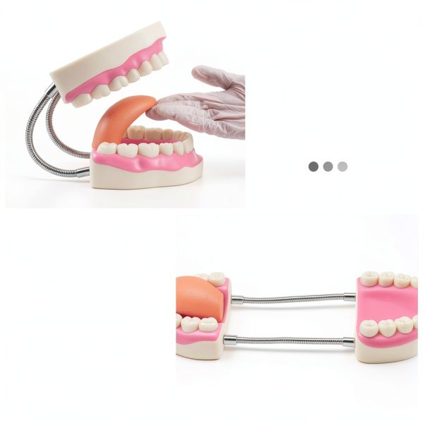 LYOU Dental Teeth Model Sixfold Life Size with Bendable Chain Links-4