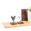 Megalodon Tooth Display Stand Chunful Metal Wood Model MZ 5912-2