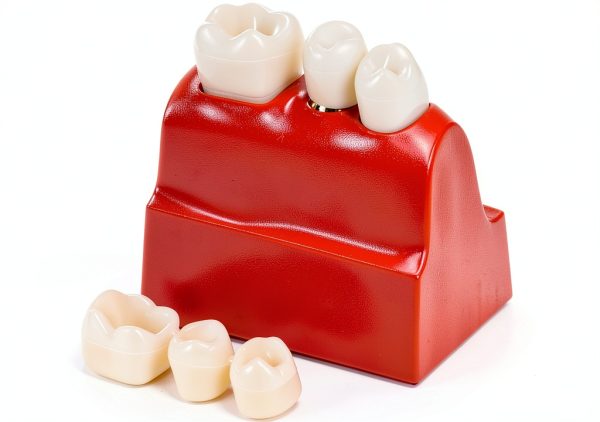 Dental Model QWORK Resin Metal with Magnet Stability Removable Crowns-2