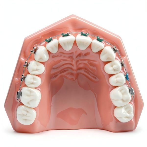 Dentalmall Silicone Dental Model 1:1 Tooth Replica with Braces-6