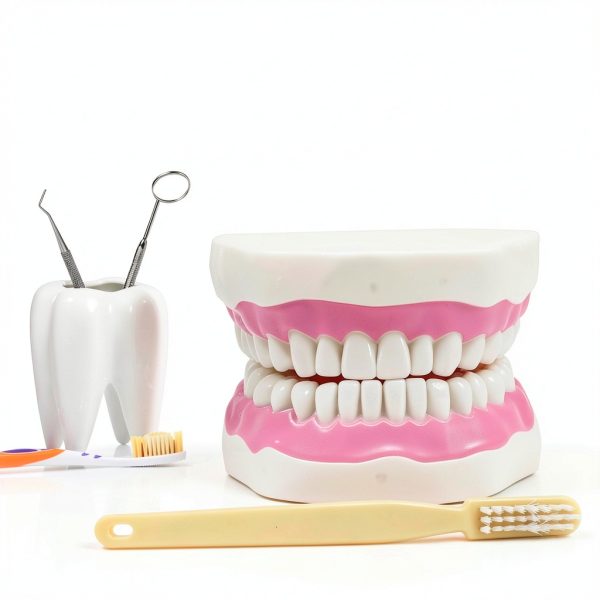 LYOU Dental Teeth Model Sixfold Life Size with Bendable Chain Links-1