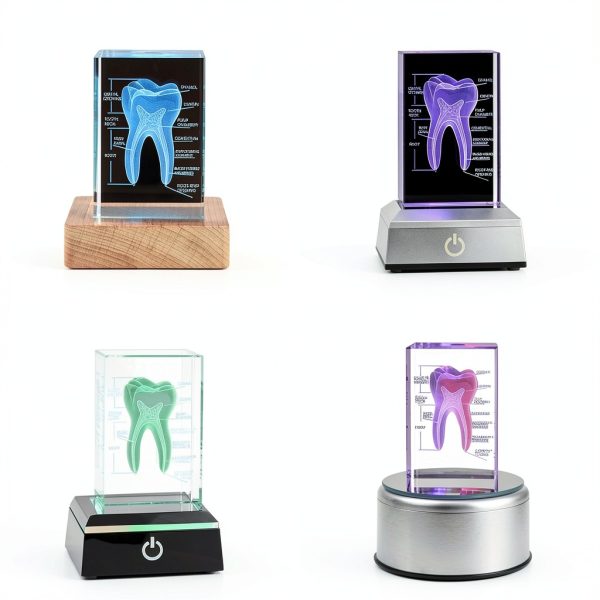 ZITREOXN 3DTM-T Dental Model Crystal Tooth Educational Tool-3