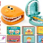 Dental Teeth Model Skylety Teaching Set with Brush and Cards-0