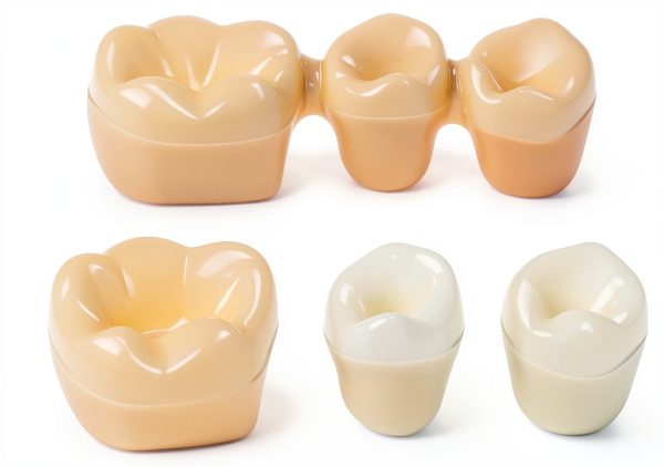 Dental Model QWORK Resin Metal with Magnet Stability Removable Crowns-4