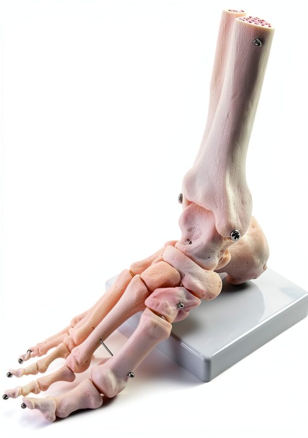 QWORK Life Size Human Foot Skeleton Model PVC Articulated Educational-0