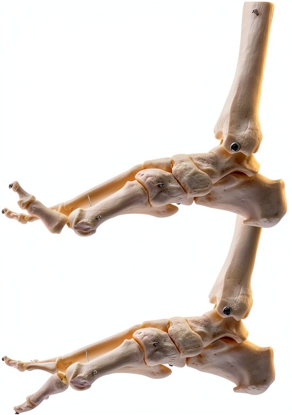 QWORK Life Size Human Foot Skeleton Model PVC Articulated Educational-7