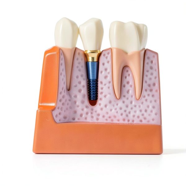 Dental Model QWORK Resin Metal with Magnet Stability Removable Crowns-6