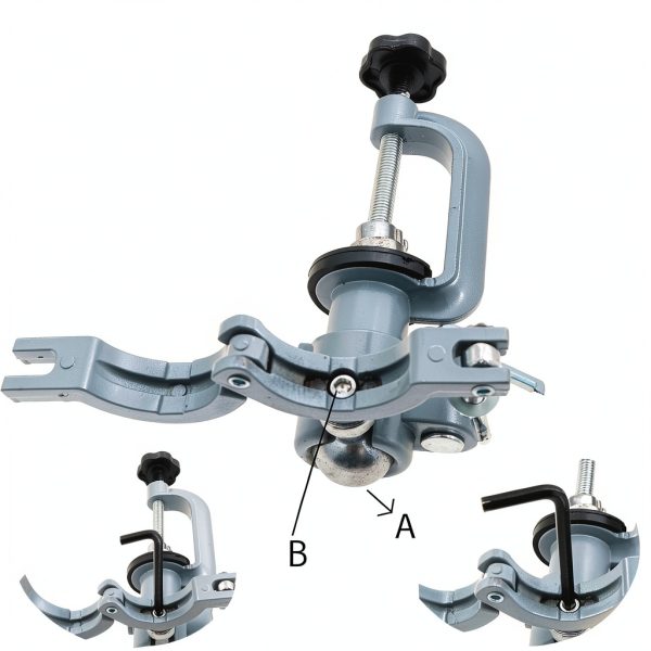 Dentalmall Training Mount Fixed Typodont Stand Stainless Steel 360°-3
