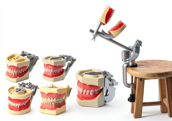 Dentalmall Training Mount Fixed Typodont Stand Stainless Steel 360°-2