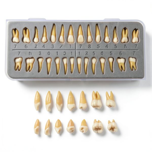 Aiocoid Dental Model 28‑Piece 1:1 Scale Resin Dual‑Color Kit-3