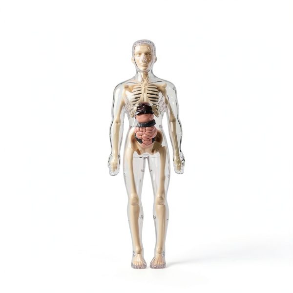 POZHDA Clear Human Anatomy Model Skeleton Kit Removable Organs-1