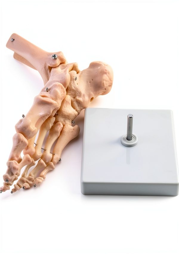QWORK Life Size Human Foot Skeleton Model PVC Articulated Educational-1