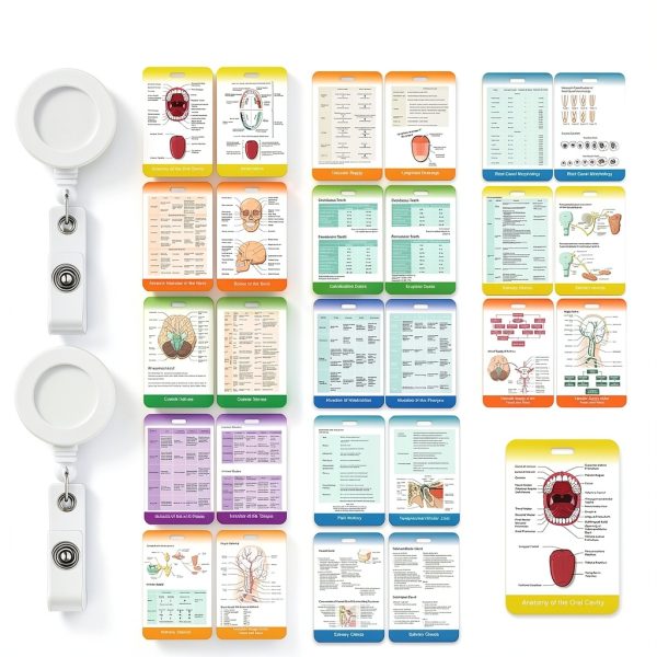 Dental Hygiene Reference Cards Janlaugh 13-Card Double-Sided Study Set-1