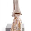 QWORK Life Size Human Foot Skeleton Model PVC Articulated Educational-2