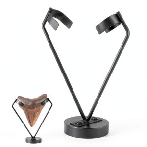 Fiwochic Megalodon Tooth Display Stand Metal Holder Model XEU-0837-0