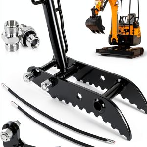Hydraulic Thumb Kit Wudey for Mini-Excavators 0.8-3 Ton 3-Hole M14-M16-0