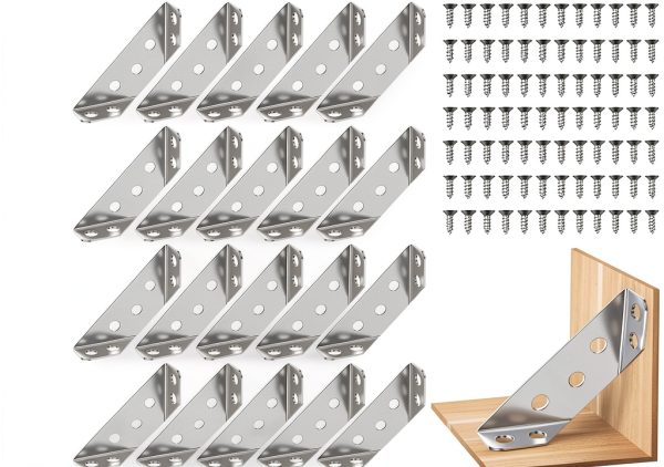 Universal Furniture Corner Connector BENGTING Steel Bracket 30Pcs-0