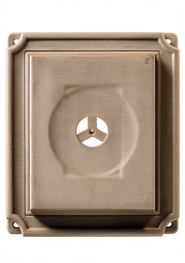 Builders Edge Scalloped Mounting Block Light Almond UV-0