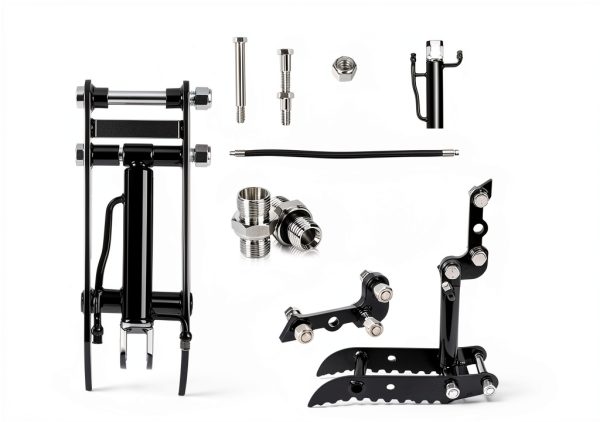 Hydraulic Thumb Kit Wudey for Mini-Excavators 0.8-3 Ton 3-Hole M14-M16-1