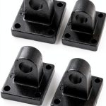 XMHF Metal Cylinder Clevis Mounting Bracket 2Pcs Black Finish-0