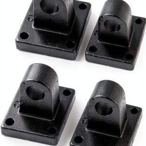 XMHF Metal Cylinder Clevis Mounting Bracket 2Pcs Black Finish-0