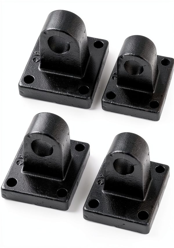 XMHF Metal Cylinder Clevis Mounting Bracket 2Pcs Black Finish-0